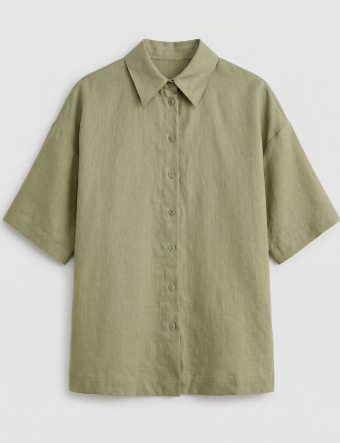 SL6806010504 Վերնաշապիկ կիսաթև  Linen