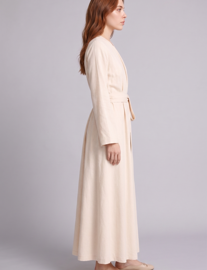 H0027AX Շրջազգեստ երկարաթև  Linen