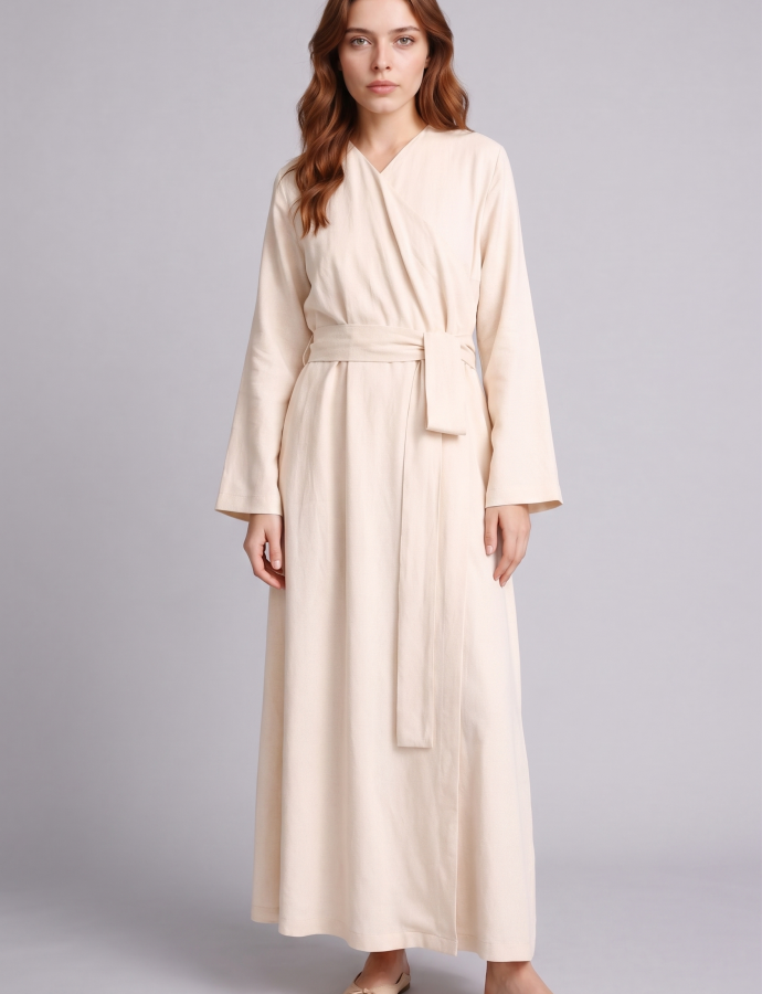 H0027AX Շրջազգեստ երկարաթև  Linen