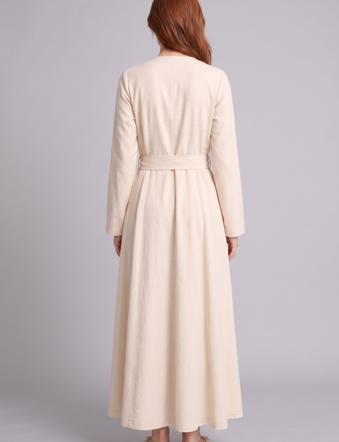 H0027AX Շրջազգեստ երկարաթև  Linen