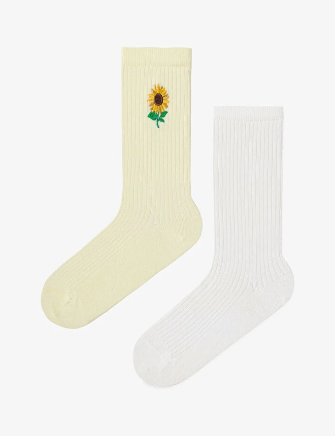 PH6OAV4726IY Գուլպա 2 զույգ YELLOW DAISY 2LI SKT