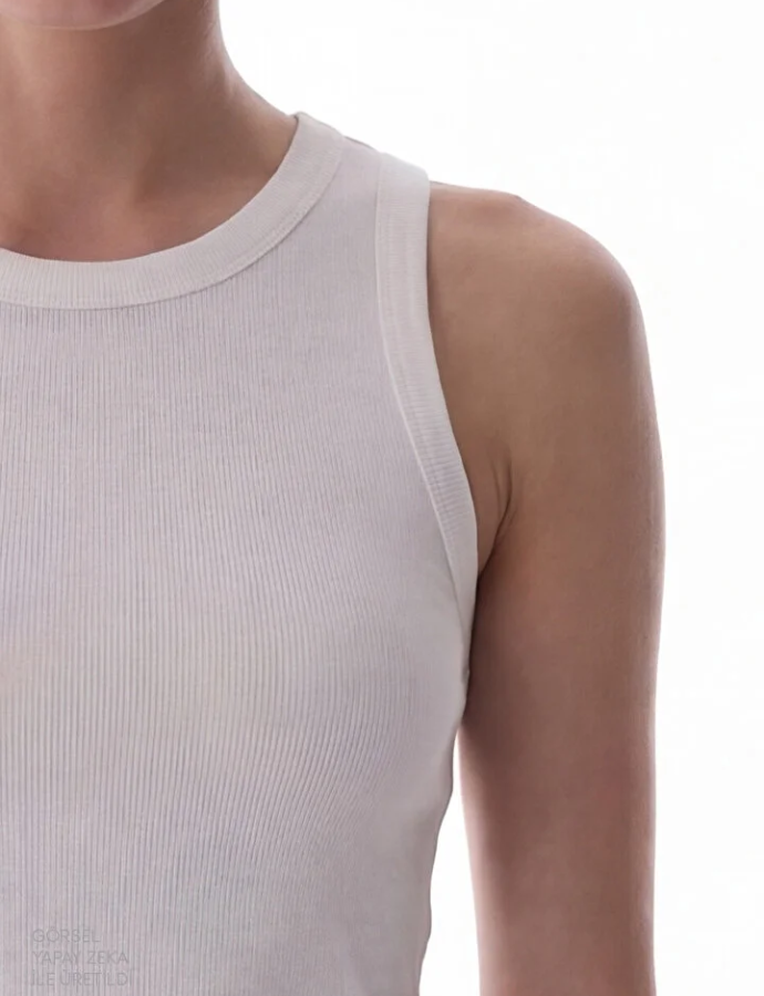 PH8F5FCE26IY Շապիկ անթև  HALTER NECK RIB TANK TOP