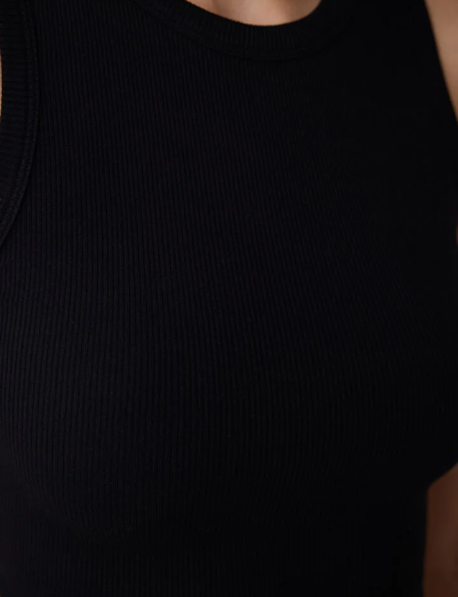 PHP8Y4TJ25IY Տոպ անթև BASIC RIB CROP TOP FASHION
