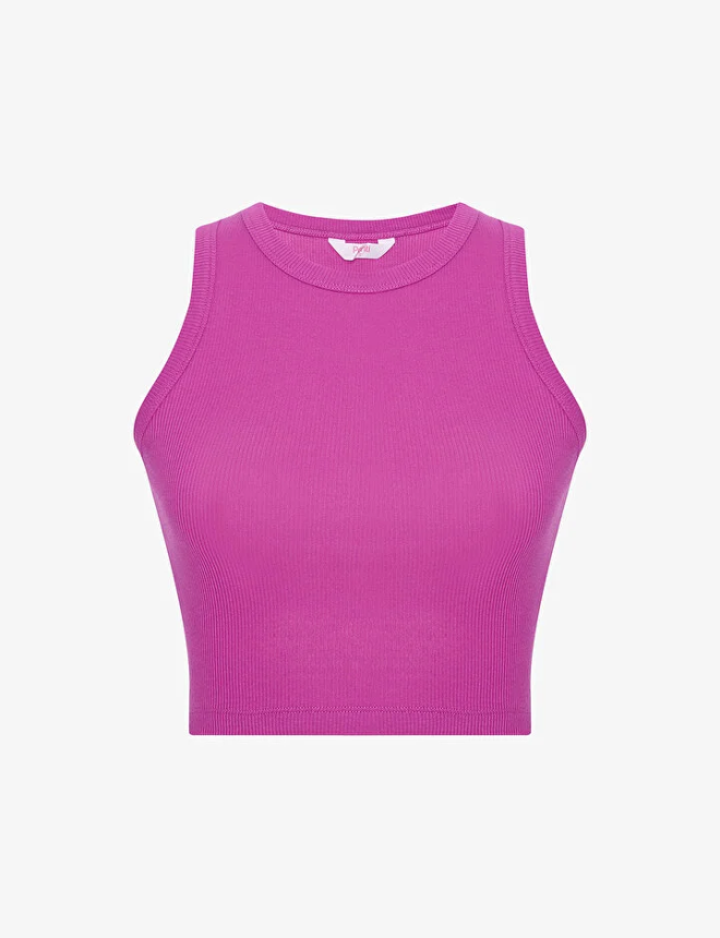 PHP8Y4TJ25IY Տոպ անթև BASIC RIB CROP TOP FASHION