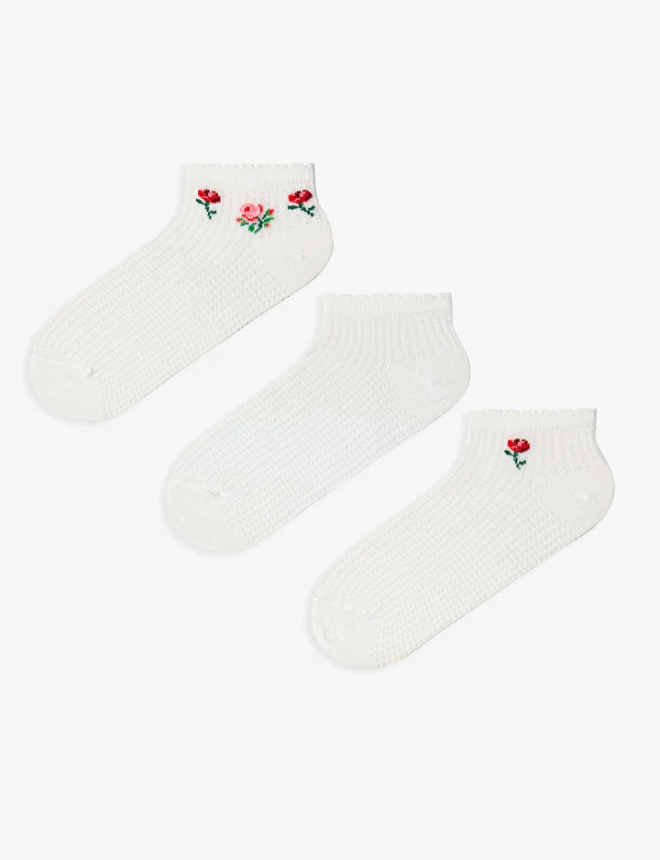 PHZYC7X926IY Գուլպա 3 զույգ FRILL ROSES 3LU PTK