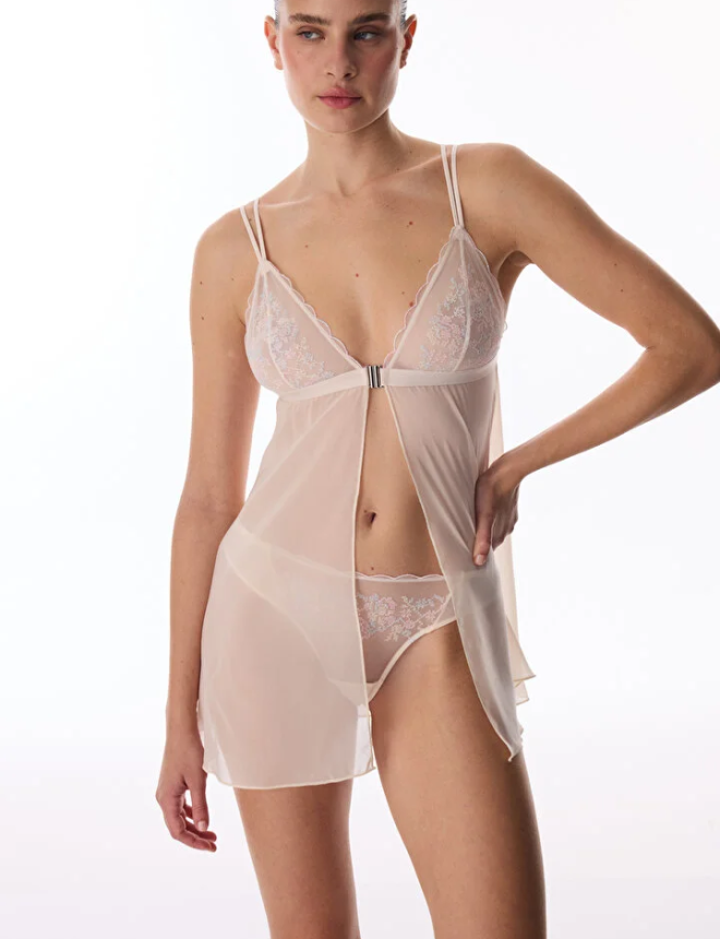 PL1WCCO226IY Բեյբիդոլ  FRONT OPENING BRODERIE BABYDOLL