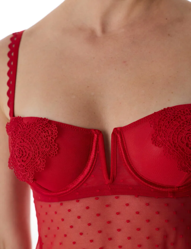PLC7TT5K26IY Բեյբիդոլ  BRODERIE HEART V WIRE BABYDOLL