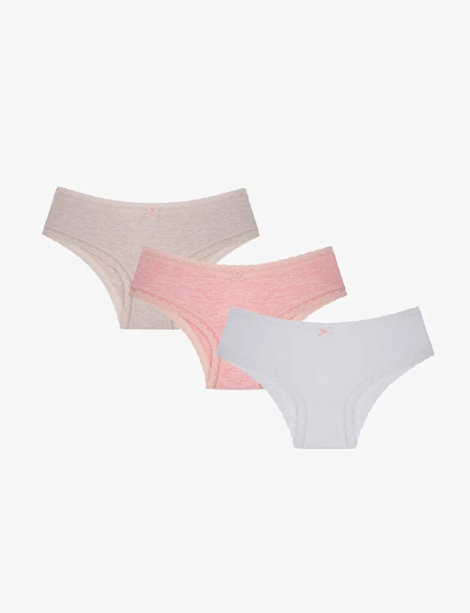 PLDLC3HP17IY Վարտիք 3 հատ DAILY LACE 3 LU HIPSTER