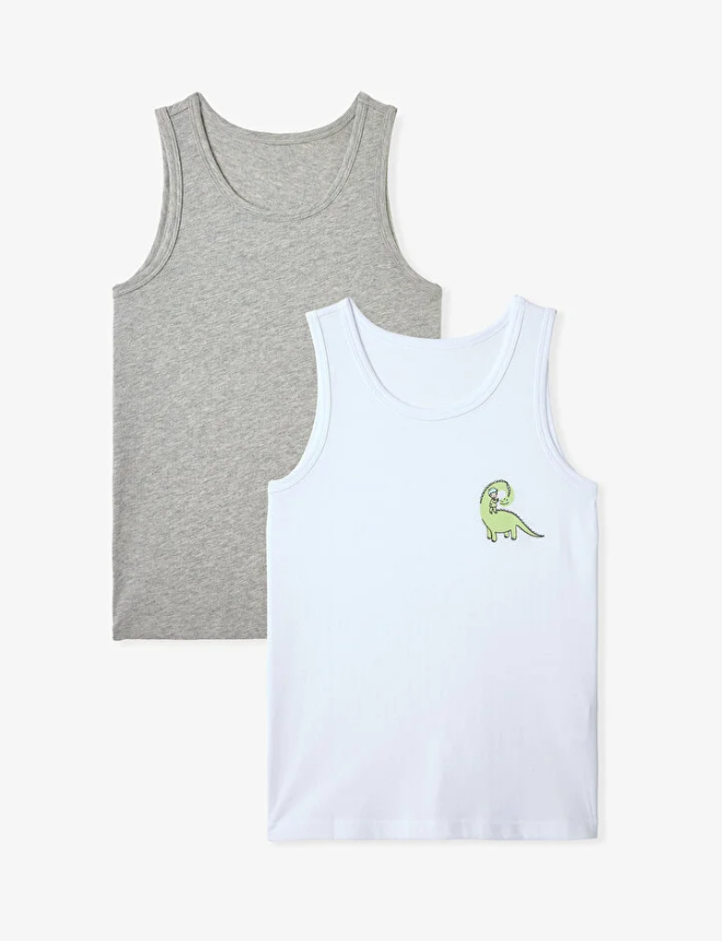 PLW5BMQ326IY Ներքնազգեստ շապիկ անթև 2 հատ B.DINO 2 PACK VEST