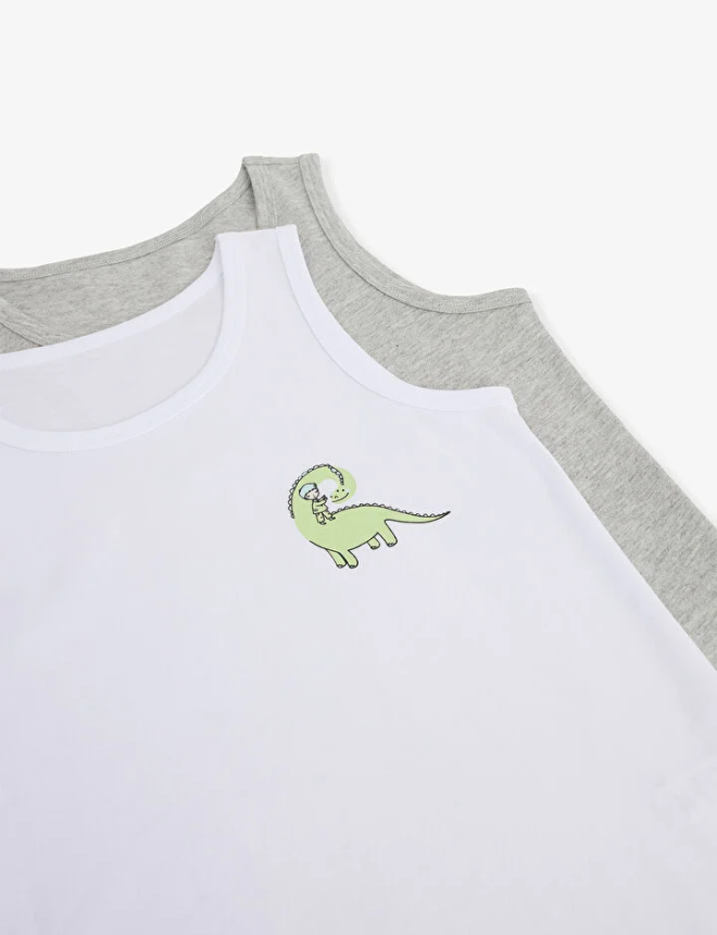 PLW5BMQ326IY Ներքնազգեստ շապիկ անթև 2 հատ B.DINO 2 PACK VEST