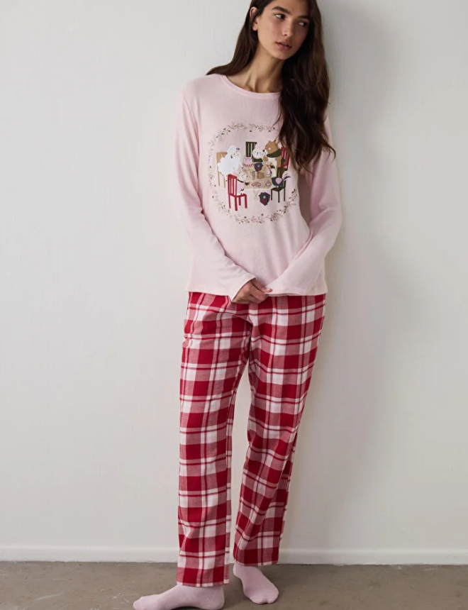 PNWP9CF625SK Սվիտշոտ  GOOD MOOD PINK SWEATSHIRT