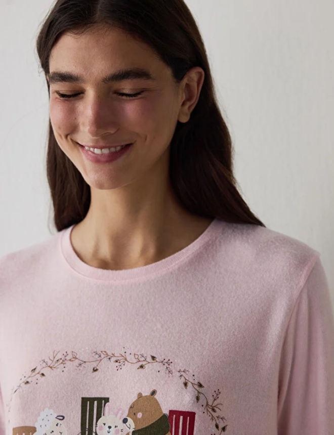 PNWP9CF625SK Սվիտշոտ  GOOD MOOD PINK SWEATSHIRT