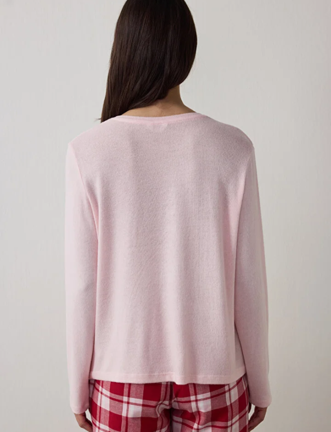 PNWP9CF625SK Սվիտշոտ  GOOD MOOD PINK SWEATSHIRT