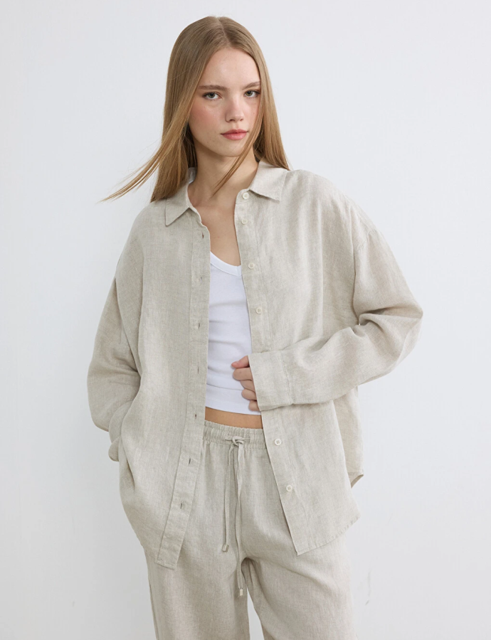 Long-Sleeve Button-Down Shirt